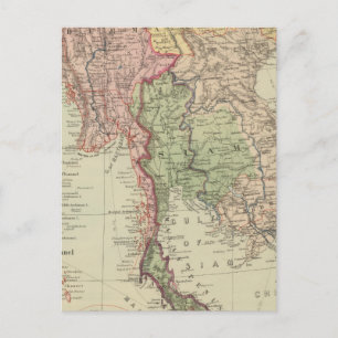 Cartão Postal Sião, Birmânia e Anam