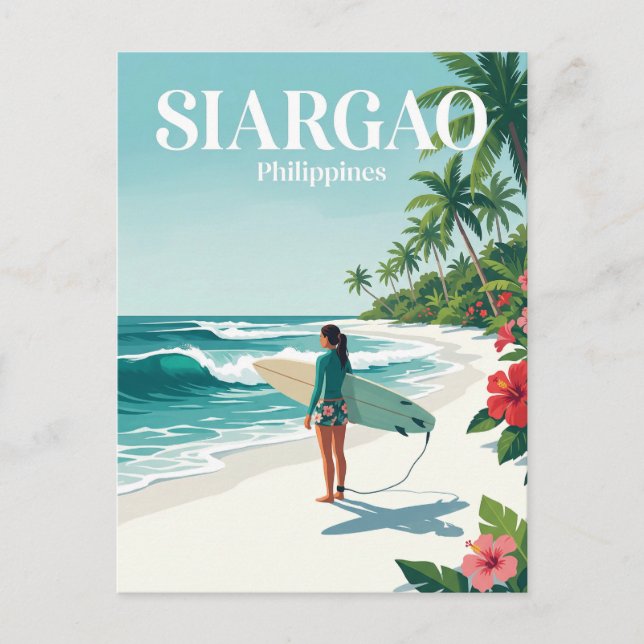 Cartão Postal Siargao Filipinas (Frente)