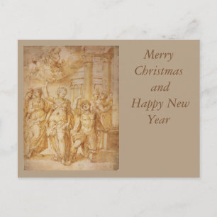 Cartão Postal Sibylle anuncia o Nascimento da Criança Cristo b