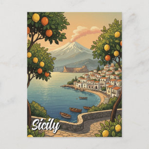 Cartão Postal Sicília Itália