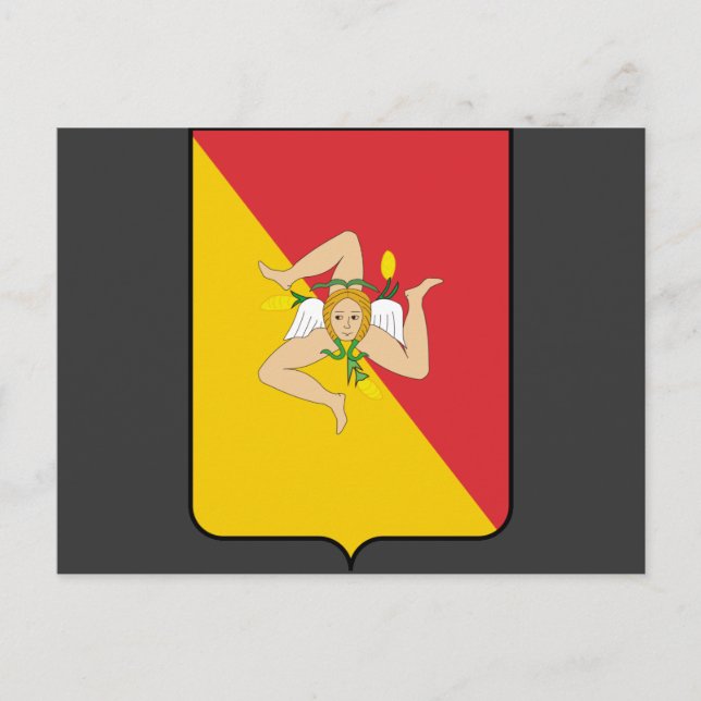 Cartão Postal Sicília, Itália (Frente)