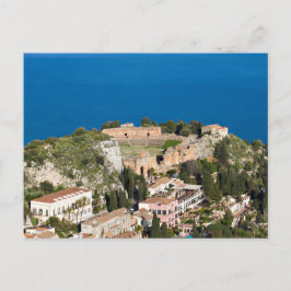 Cartão Postal Sicília - Teatro Antigo de Taormina (cartão postal
