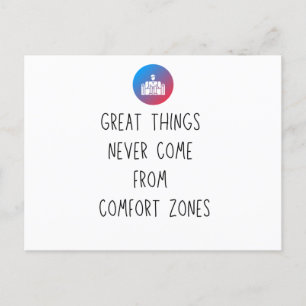 Cartão Postal Side Hustle Out of my Comfort Zone Motivation