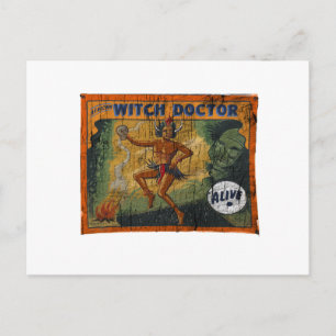 Cartão Postal Sideshow Banner Witch Doctor