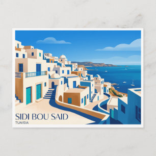 Cartão Postal Sidi Bou Said Tunis Tunísia