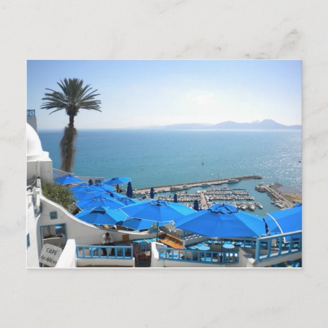 Cartão Postal Sidi Bou Said Tunísia (Frente)