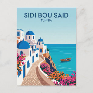 Cartão Postal Sidi Bou Said Tunísia