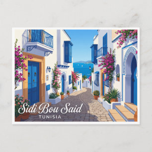 Cartão Postal Sidi Bou Said Tunísia