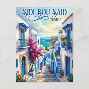 Cartão Postal Sidi Bou Said Tunísia