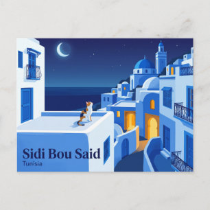 Cartão Postal Sidi Bou Said Tunísia