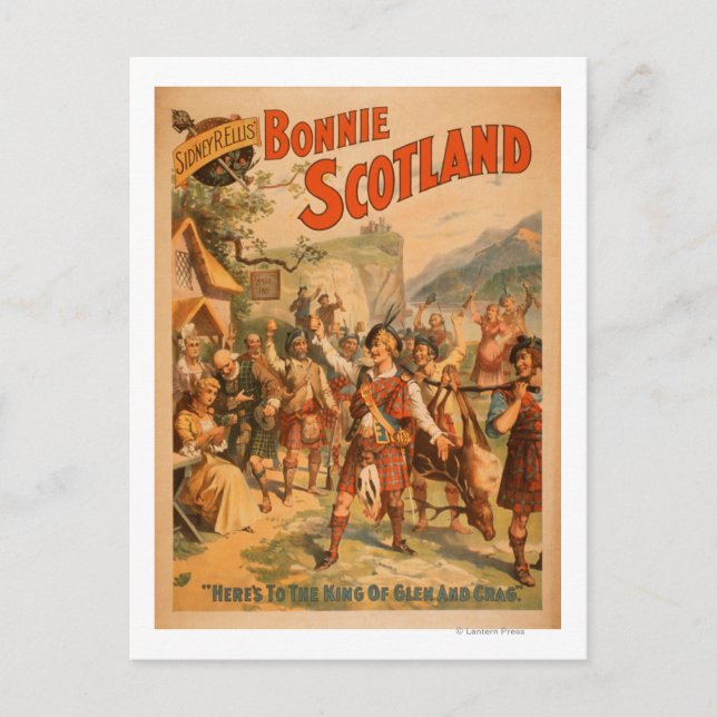 Cartão Postal Sidney R. Ellis' Bonnie Scotland Play 3 (Frente)