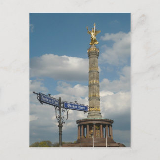 Cartão Postal Siegessäule, coluna da vitória, Berlim, Alemanha