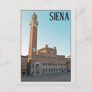 Cartão Postal Siena Palazzo Pubblico Morning