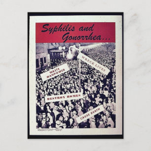 Cartão Postal Sífilis E Gonorreia