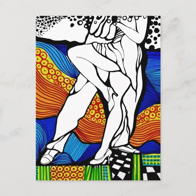 Cartão Postal Siga el Baile (Frente)