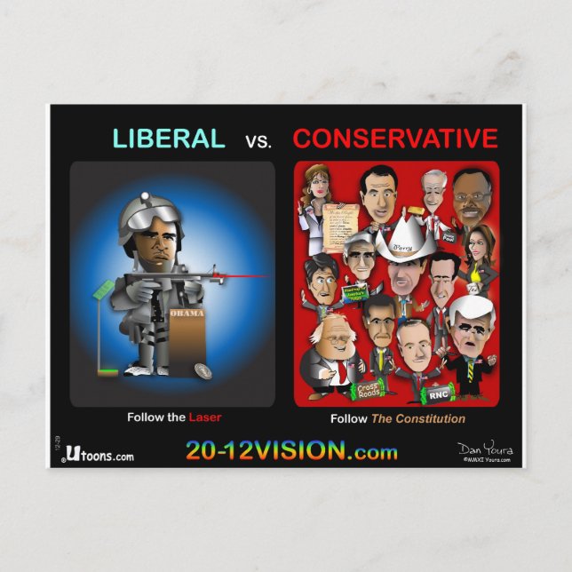 Cartão Postal Siga o laser (Frente)