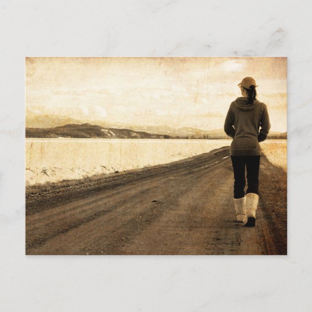 Cartão Postal Siga seu caminho (Frente)