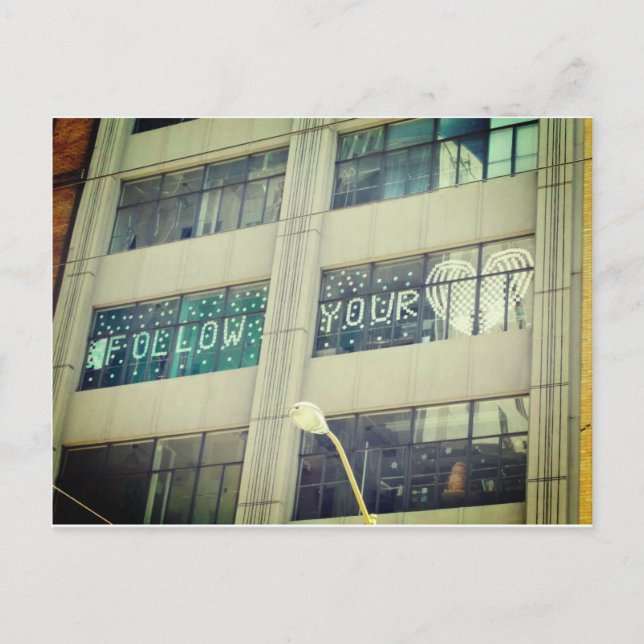 Cartão Postal Siga seu coração (Frente)