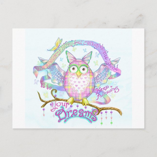 Cartão Postal Siga seus sonhos (Frente)