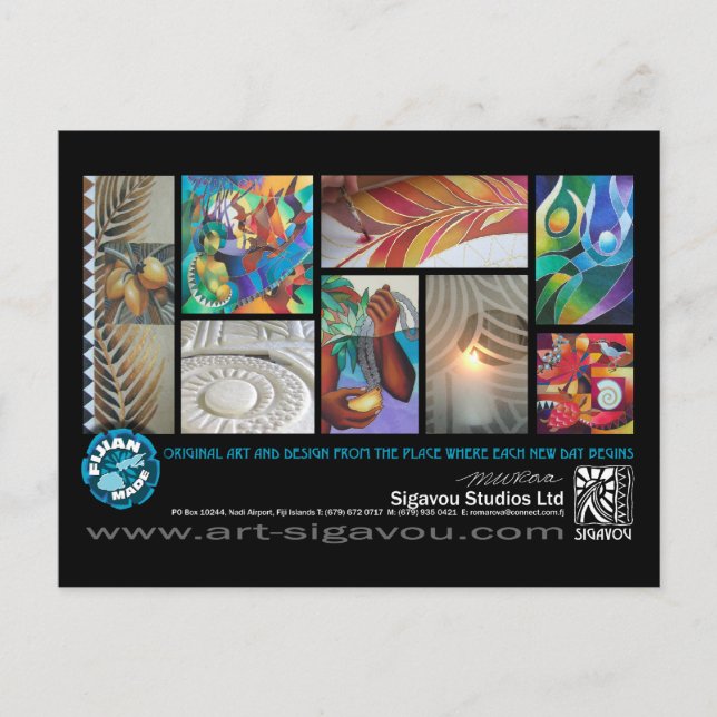 CARTÃO POSTAL SIGAVOU STUDIOS (Frente)