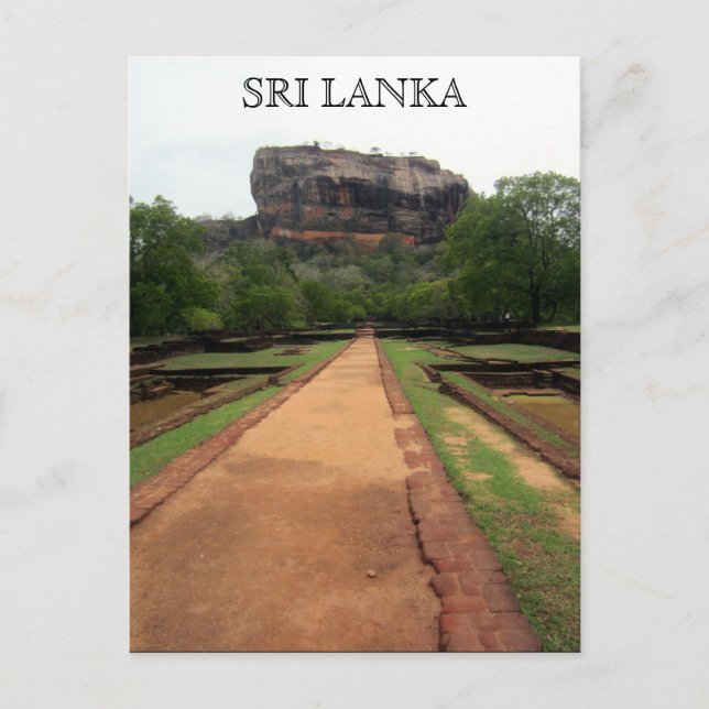 Cartão Postal sigiriya rock sri lanka (Frente)