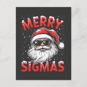 Cartão Postal Sigmas Alegres Natal Divertido Gen Alpha Ensino Mé