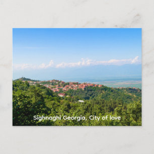 Cartão Postal Signagi Sighnaghi Geórgia, Cidade do amor