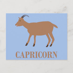 Cartão Postal Signo de Capricórnio Cabra
