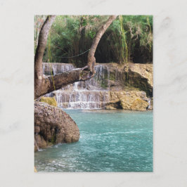 Cartão Postal Silas e Lagoas Florestais, KhYoung Si Falls, Laos