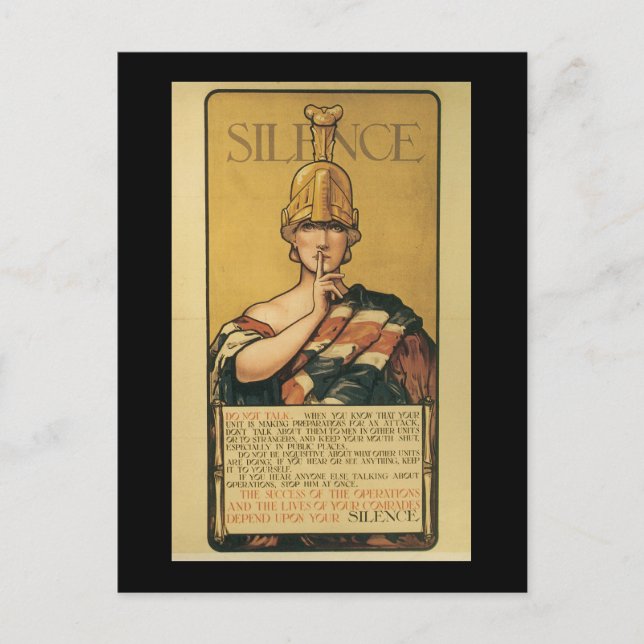 Cartão Postal Silenciar a Segunda Guerra Mundial (Frente)