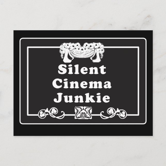 Cartão Postal Silent Cinema Junkie (Frente)