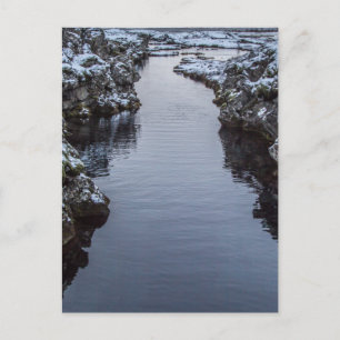 Cartão Postal Silfra na Islândia