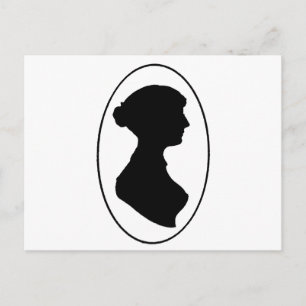 Cartão Postal Silhouette de Jane Austen