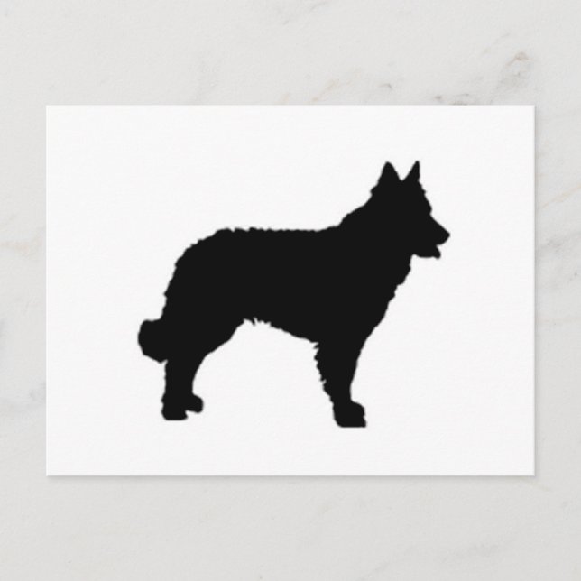 Cartão Postal silhouette mudi (Frente)