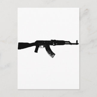 Cartão Postal Silhueta AK-47