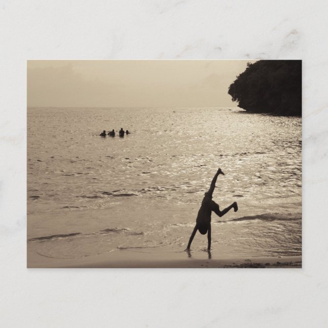 Cartão Postal silhueta ativa (Frente)