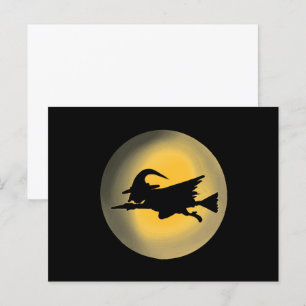 Cartão Postal Silhueta da Bruxa Má Voadora