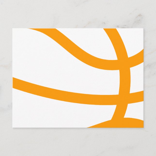 Cartão Postal silhueta de basquete (Frente)