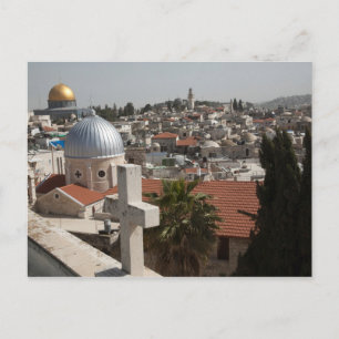 Cartão Postal Silhueta de Jerusalém Antiga