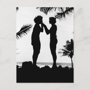 Cartão Postal Silhueta Fumante, 1940