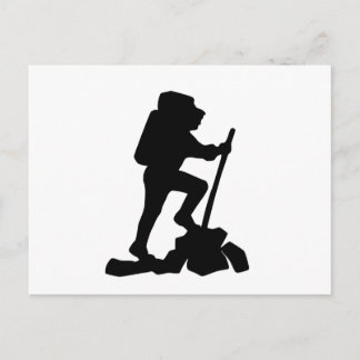 Cartão Postal silhueta preta de caminhonete simples