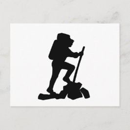 Cartão Postal silhueta preta de caminhonete simples