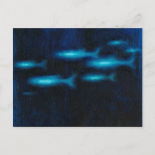 Cartão Postal Silhuetas de Peixes Translúcidos