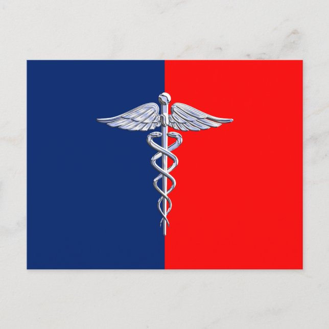 Cartão Postal Silver Caduceus Medical SymLeague (Frente)