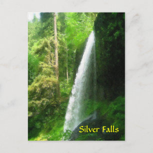 Cartão Postal Silver Falls