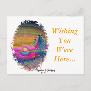 Cartão Postal Silverlake Sunset 1 oval