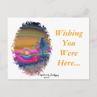 Cartão Postal Silverlake Sunset 1 oval