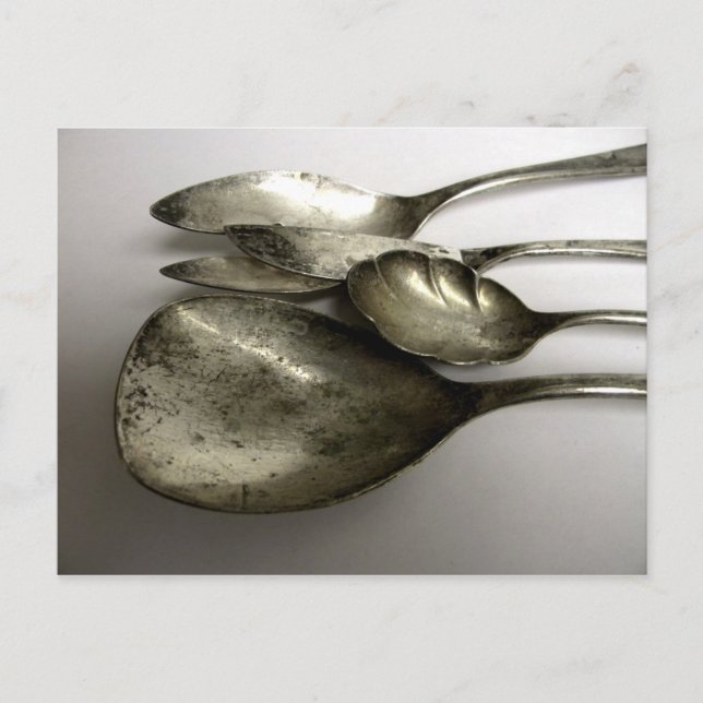 Cartão Postal Silverware bonito (Frente)
