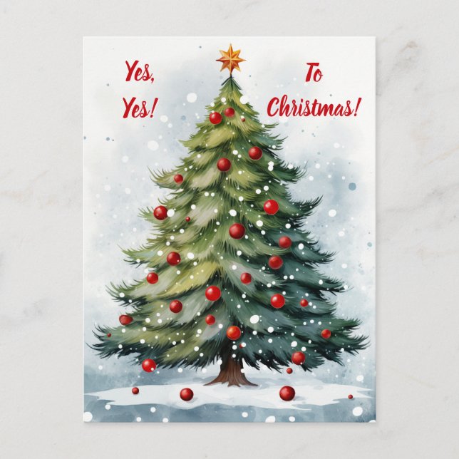 Cartão Postal Sim ao Natal! (Frente)