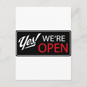 Cartão Postal sim, estamos abertos!